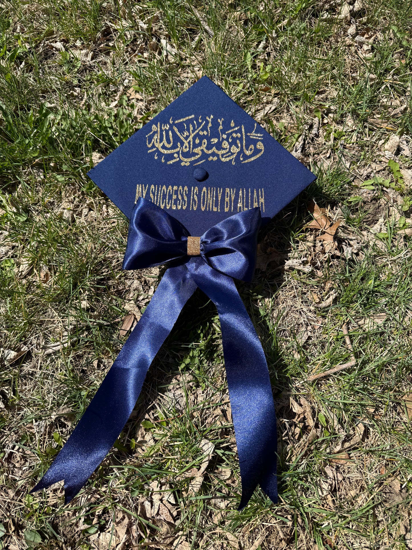 Custom Graduation Cap with Bow