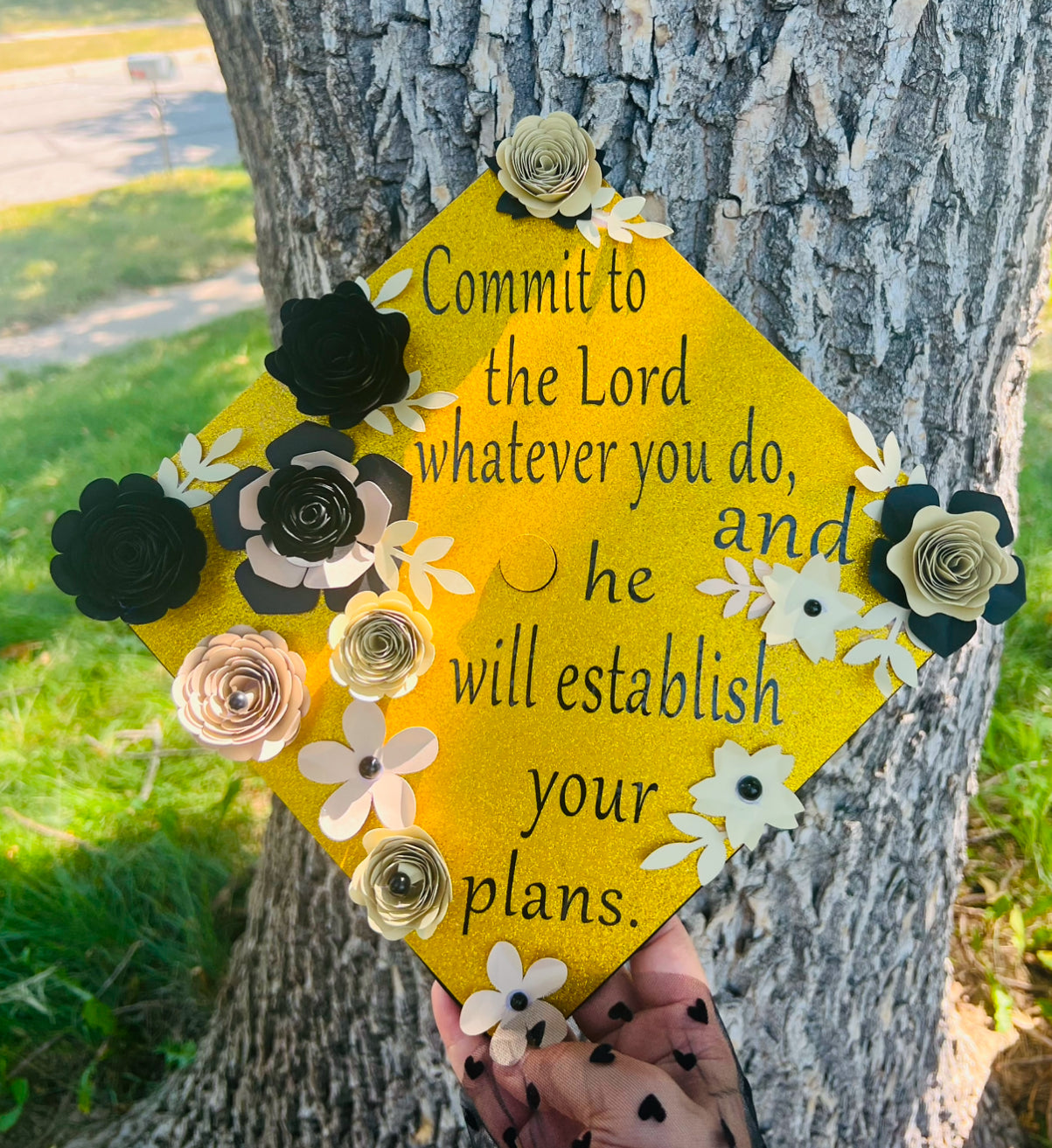 Custom Graduation Cap with Topper