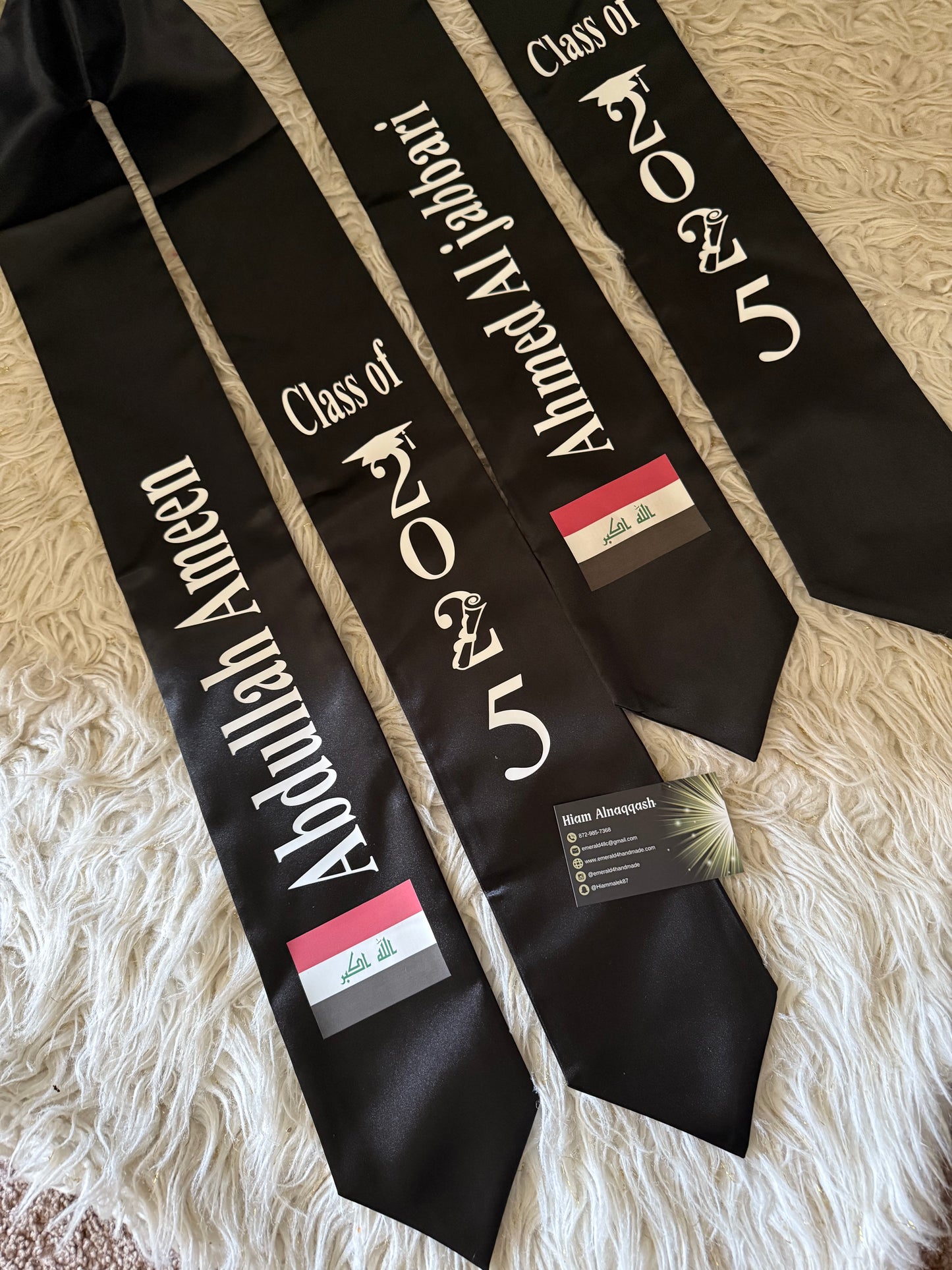 Personalized Graduation Sash